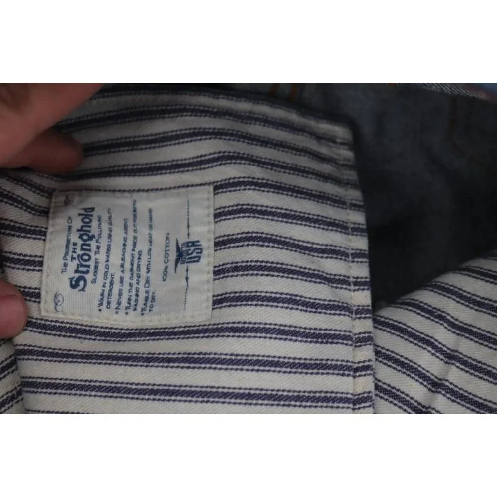 NWT Stronghold Jeans Mens 31 L36 Selvedge Denim Straight Leg Stretch Blue Rinsed